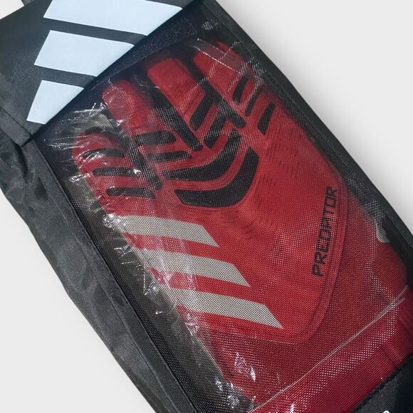 Adidas Predator Match Goalkeeper Red White Soccer Gloves JH3801 size 8 New - Picture 2 of 6